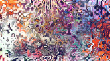 Yumuşak mor ve pembe tonlara sahip soyut organik hücresel doku, sıvı mozaik desen ve rüya gibi dijital yüzey