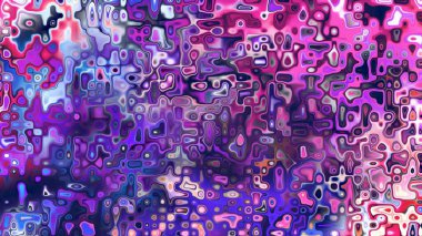 Yumuşak mor ve pembe tonlara sahip soyut organik hücresel doku, sıvı mozaik desen ve rüya gibi dijital yüzey