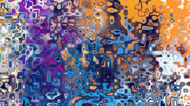 Yumuşak mor ve pembe tonlara sahip soyut organik hücresel doku, sıvı mozaik desen ve rüya gibi dijital yüzey