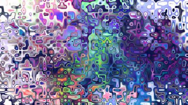 Yumuşak mor ve pembe tonlara sahip soyut organik hücresel doku, sıvı mozaik desen ve rüya gibi dijital yüzey