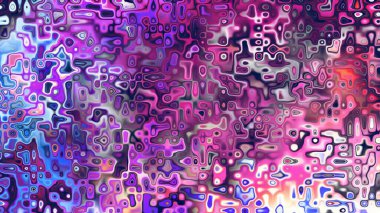 Yumuşak mor ve pembe tonlara sahip soyut organik hücresel doku, sıvı mozaik desen ve rüya gibi dijital yüzey