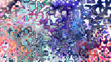 Yumuşak mor ve pembe tonlara sahip soyut organik hücresel doku, sıvı mozaik desen ve rüya gibi dijital yüzey