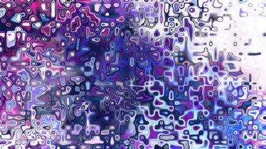 Yumuşak mor ve pembe tonlara sahip soyut organik hücresel doku, sıvı mozaik desen ve rüya gibi dijital yüzey