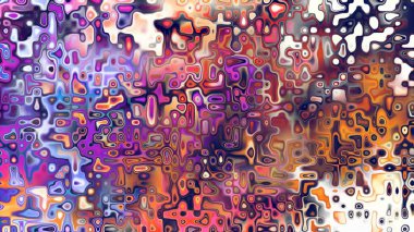 Yumuşak mor ve pembe tonlara sahip soyut organik hücresel doku, sıvı mozaik desen ve rüya gibi dijital yüzey