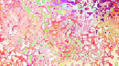 Yumuşak mor ve pembe tonlara sahip soyut organik hücresel doku, sıvı mozaik desen ve rüya gibi dijital yüzey