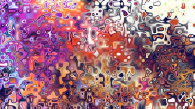 Yumuşak mor ve pembe tonlara sahip soyut organik hücresel doku, sıvı mozaik desen ve rüya gibi dijital yüzey