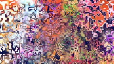 Yumuşak mor ve pembe tonlara sahip soyut organik hücresel doku, sıvı mozaik desen ve rüya gibi dijital yüzey