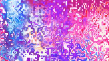 Yumuşak mor ve pembe tonlara sahip soyut organik hücresel doku, sıvı mozaik desen ve rüya gibi dijital yüzey