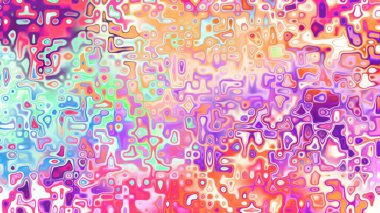 Yumuşak mor ve pembe tonlara sahip soyut organik hücresel doku, sıvı mozaik desen ve rüya gibi dijital yüzey