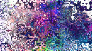 Yumuşak mor ve pembe tonlara sahip soyut organik hücresel doku, sıvı mozaik desen ve rüya gibi dijital yüzey