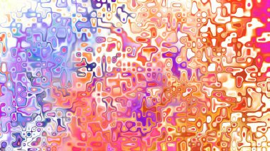 Yumuşak mor ve pembe tonlara sahip soyut organik hücresel doku, sıvı mozaik desen ve rüya gibi dijital yüzey