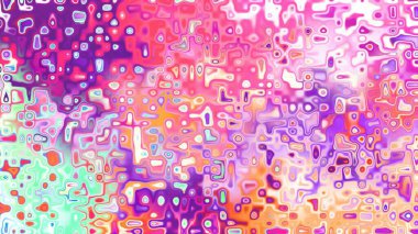 Yumuşak mor ve pembe tonlara sahip soyut organik hücresel doku, sıvı mozaik desen ve rüya gibi dijital yüzey