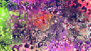 Yumuşak mor ve pembe tonlara sahip soyut organik hücresel doku, sıvı mozaik desen ve rüya gibi dijital yüzey