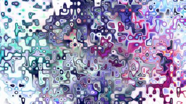 Yumuşak mor ve pembe tonlara sahip soyut organik hücresel doku, sıvı mozaik desen ve rüya gibi dijital yüzey