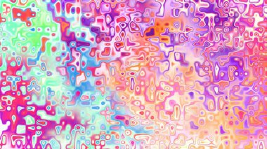 Yumuşak mor ve pembe tonlara sahip soyut organik hücresel doku, sıvı mozaik desen ve rüya gibi dijital yüzey