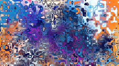 Yumuşak mor ve pembe tonlara sahip soyut organik hücresel doku, sıvı mozaik desen ve rüya gibi dijital yüzey