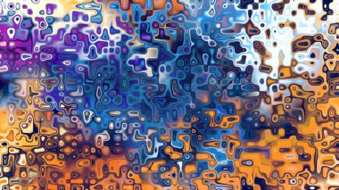 Yumuşak mor ve pembe tonlara sahip soyut organik hücresel doku, sıvı mozaik desen ve rüya gibi dijital yüzey