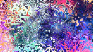 Yumuşak mor ve pembe tonlara sahip soyut organik hücresel doku, sıvı mozaik desen ve rüya gibi dijital yüzey