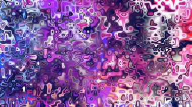 Yumuşak mor ve pembe tonlara sahip soyut organik hücresel doku, sıvı mozaik desen ve rüya gibi dijital yüzey