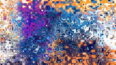 Yumuşak mor ve pembe tonlara sahip soyut organik hücresel doku, sıvı mozaik desen ve rüya gibi dijital yüzey