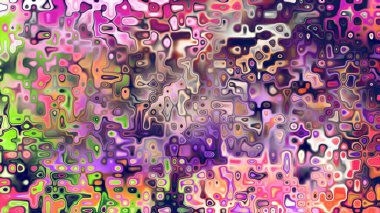 Yumuşak mor ve pembe tonlara sahip soyut organik hücresel doku, sıvı mozaik desen ve rüya gibi dijital yüzey