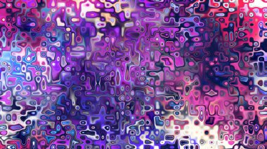 Yumuşak mor ve pembe tonlara sahip soyut organik hücresel doku, sıvı mozaik desen ve rüya gibi dijital yüzey