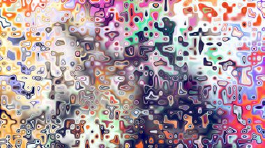 Yumuşak mor ve pembe tonlara sahip soyut organik hücresel doku, sıvı mozaik desen ve rüya gibi dijital yüzey