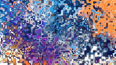 Yumuşak mor ve pembe tonlara sahip soyut organik hücresel doku, sıvı mozaik desen ve rüya gibi dijital yüzey