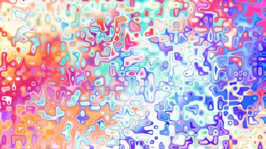 Yumuşak mor ve pembe tonlara sahip soyut organik hücresel doku, sıvı mozaik desen ve rüya gibi dijital yüzey