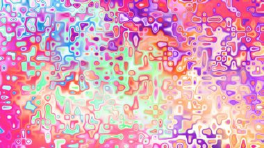 Yumuşak mor ve pembe tonlara sahip soyut organik hücresel doku, sıvı mozaik desen ve rüya gibi dijital yüzey