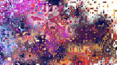 Yumuşak mor ve pembe tonlara sahip soyut organik hücresel doku, sıvı mozaik desen ve rüya gibi dijital yüzey