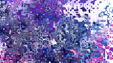 Yumuşak mor ve pembe tonlara sahip soyut organik hücresel doku, sıvı mozaik desen ve rüya gibi dijital yüzey