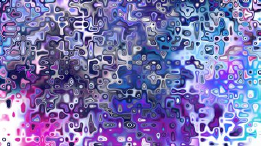 Yumuşak mor ve pembe tonlara sahip soyut organik hücresel doku, sıvı mozaik desen ve rüya gibi dijital yüzey