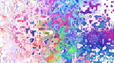 Yumuşak mor ve pembe tonlara sahip soyut organik hücresel doku, sıvı mozaik desen ve rüya gibi dijital yüzey