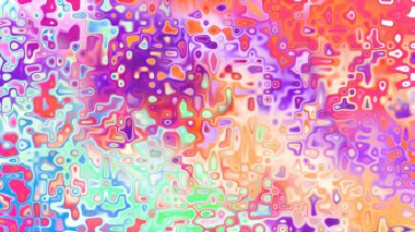 Yumuşak mor ve pembe tonlara sahip soyut organik hücresel doku, sıvı mozaik desen ve rüya gibi dijital yüzey