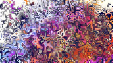 Yumuşak mor ve pembe tonlara sahip soyut organik hücresel doku, sıvı mozaik desen ve rüya gibi dijital yüzey