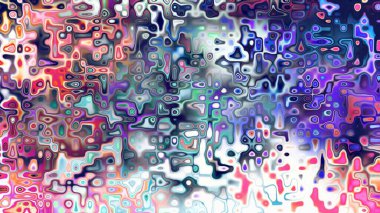 Yumuşak mor ve pembe tonlara sahip soyut organik hücresel doku, sıvı mozaik desen ve rüya gibi dijital yüzey