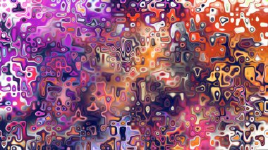 Yumuşak mor ve pembe tonlara sahip soyut organik hücresel doku, sıvı mozaik desen ve rüya gibi dijital yüzey