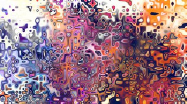 Yumuşak mor ve pembe tonlara sahip soyut organik hücresel doku, sıvı mozaik desen ve rüya gibi dijital yüzey