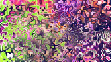 Yumuşak mor ve pembe tonlara sahip soyut organik hücresel doku, sıvı mozaik desen ve rüya gibi dijital yüzey