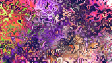 Yumuşak mor ve pembe tonlara sahip soyut organik hücresel doku, sıvı mozaik desen ve rüya gibi dijital yüzey