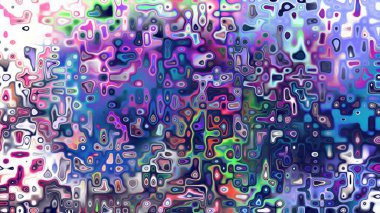 Yumuşak mor ve pembe tonlara sahip soyut organik hücresel doku, sıvı mozaik desen ve rüya gibi dijital yüzey