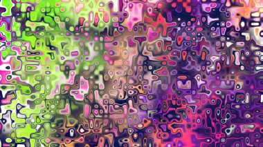 Yumuşak mor ve pembe tonlara sahip soyut organik hücresel doku, sıvı mozaik desen ve rüya gibi dijital yüzey