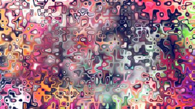 Yumuşak mor ve pembe tonlara sahip soyut organik hücresel doku, sıvı mozaik desen ve rüya gibi dijital yüzey