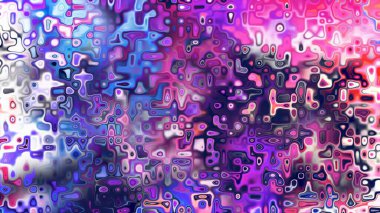 Yumuşak mor ve pembe tonlara sahip soyut organik hücresel doku, sıvı mozaik desen ve rüya gibi dijital yüzey