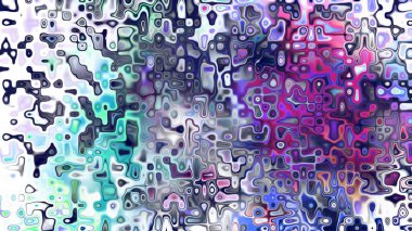 Yumuşak mor ve pembe tonlara sahip soyut organik hücresel doku, sıvı mozaik desen ve rüya gibi dijital yüzey