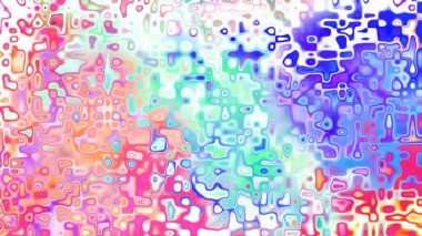 Yumuşak mor ve pembe tonlara sahip soyut organik hücresel doku, sıvı mozaik desen ve rüya gibi dijital yüzey