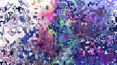 Yumuşak mor ve pembe tonlara sahip soyut organik hücresel doku, sıvı mozaik desen ve rüya gibi dijital yüzey