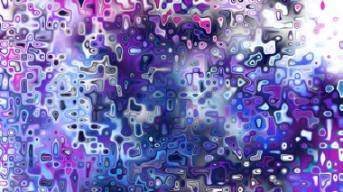 Yumuşak mor ve pembe tonlara sahip soyut organik hücresel doku, sıvı mozaik desen ve rüya gibi dijital yüzey