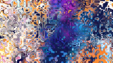 Yumuşak mor ve pembe tonlara sahip soyut organik hücresel doku, sıvı mozaik desen ve rüya gibi dijital yüzey